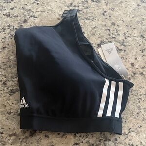 Adidas Black and White Athletic Bra